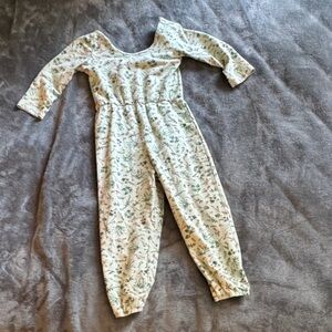 Leafy Patterned Kids Bodysuit